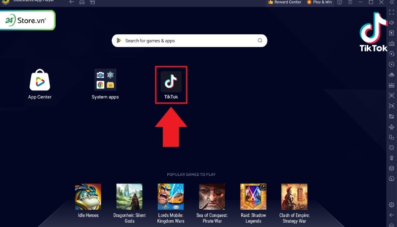 Biểu tượng một phần mềm giả lập Android trên máy tính PC