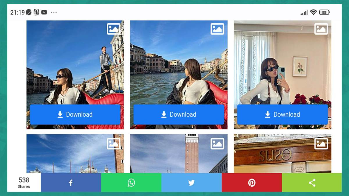 Bước 3: Cách lưu ảnh từ Instagram bằng web Instasave