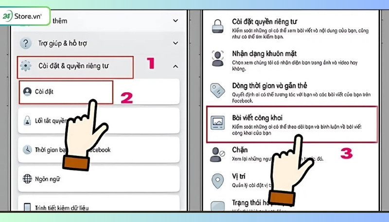 Cài đặt bình luận bài viết công khai trên điện thoại