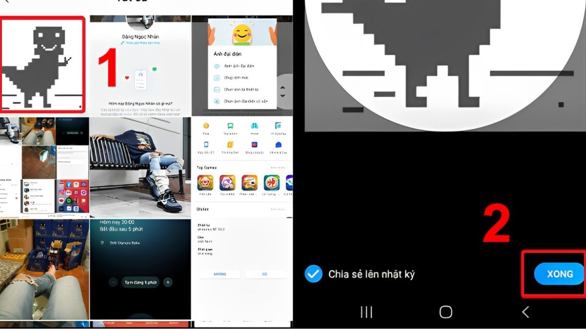 Xác nhận thay đổi ảnh đại diện Zalo