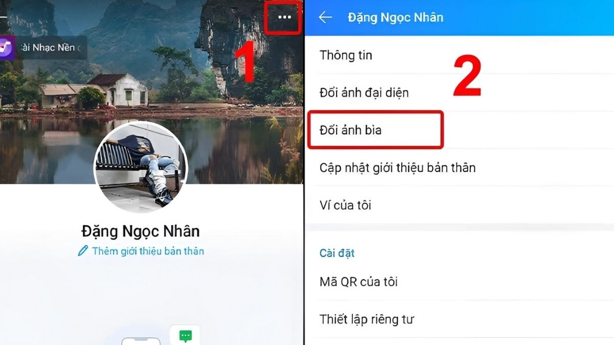 Mở ứng dụng Zalo và chọn tab 'Cá nhân'