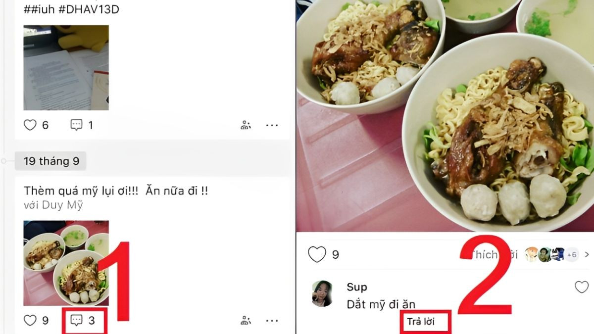 Thực hiện bình luận riêng tư trên bài đăng Zalo