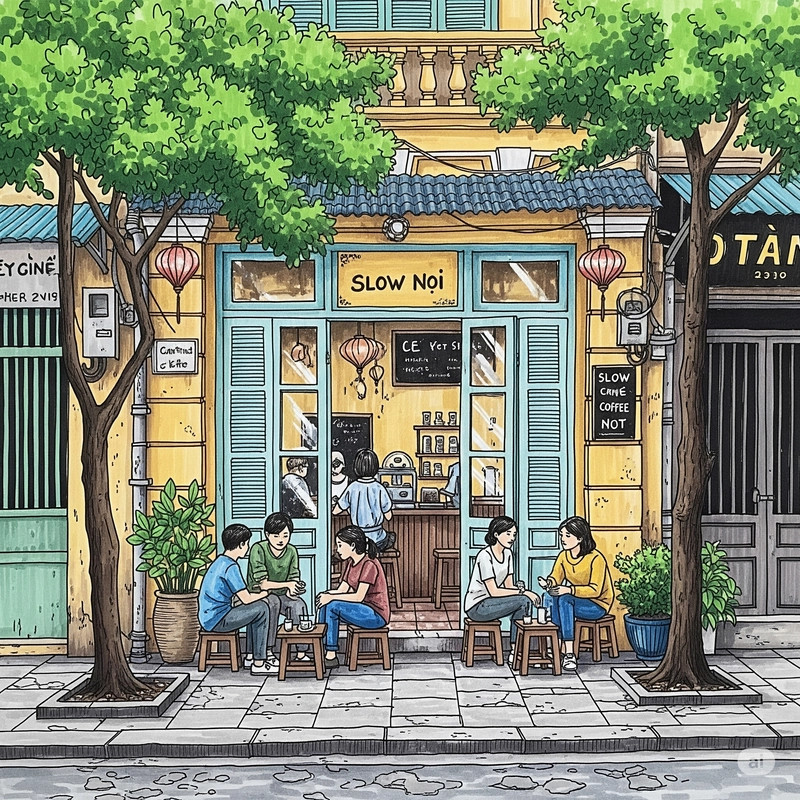 Tranh vẽ Em yêu Hà Nội đẹp nhất với Hồ Gươm và cảnh vật xung quanh