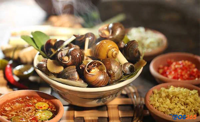 Ốc nóng thơm ngon, hấp dẫn thực khách
