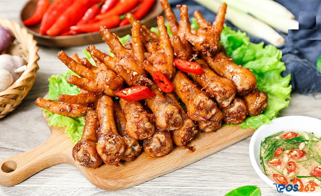 Chân gà nướng, cánh gà nướng thơm ngon