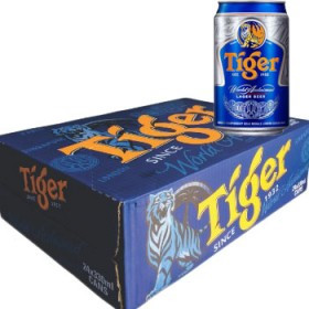 Bia Tiger nâu lon 330ml (Thùng 24 lon)