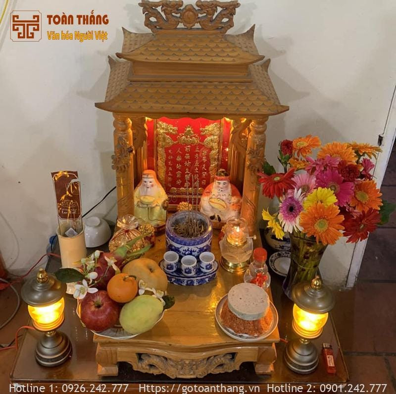 Vị trí trang trọng đặt bài vị Thần Tài, Ông Địa