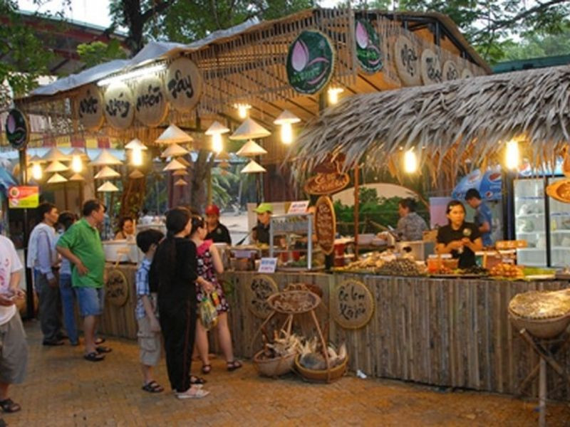 Gian hàng hội chợ ẩm thực chuyên nghiệp