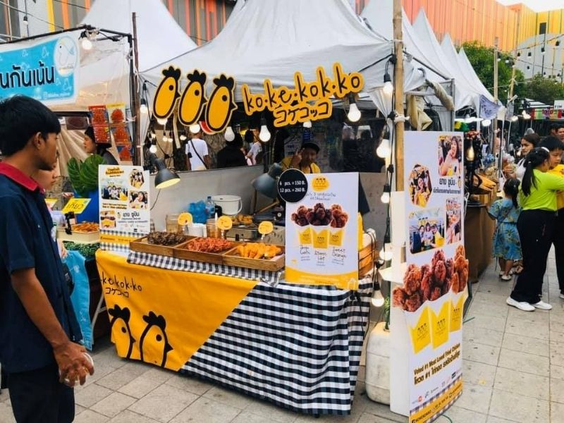 Thiết kế gian hàng ẩm thực độc đáo tạo ấn tượng