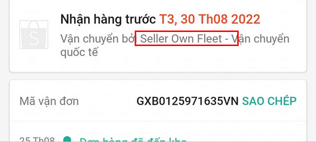 Hình ảnh minh họa cho câu hỏi GXB là đơn vị vận chuyển nào