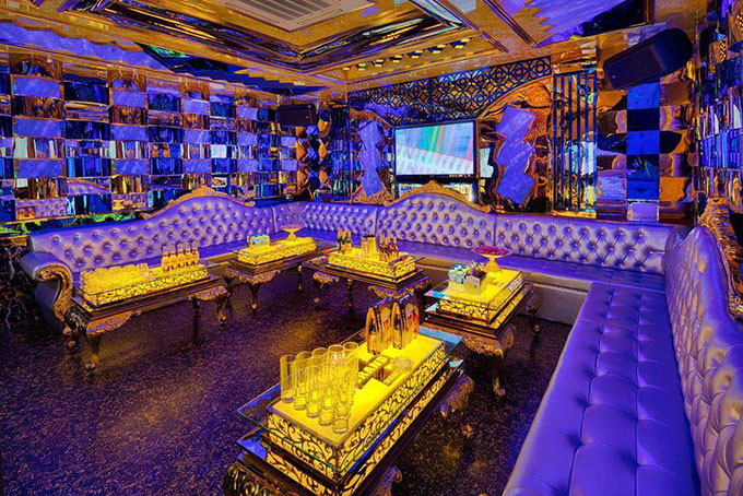 Nội thất phòng karaoke sang trọng tại Hà Nội