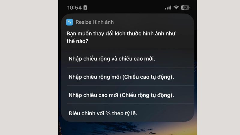Các tùy chỉnh của Phím tắt