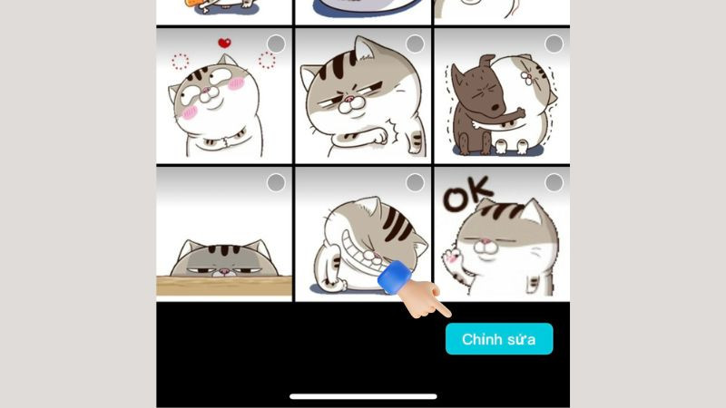 Chọn ảnh và nhấn Chỉnh sửa