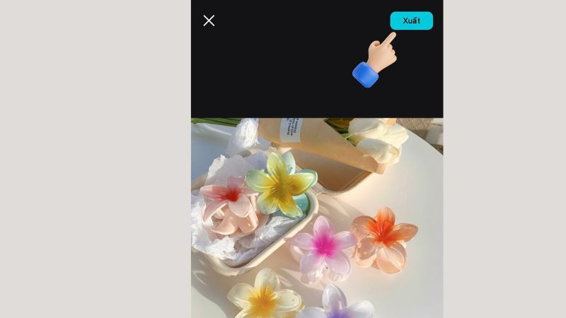 Nhấn Xuất để hoàn thành