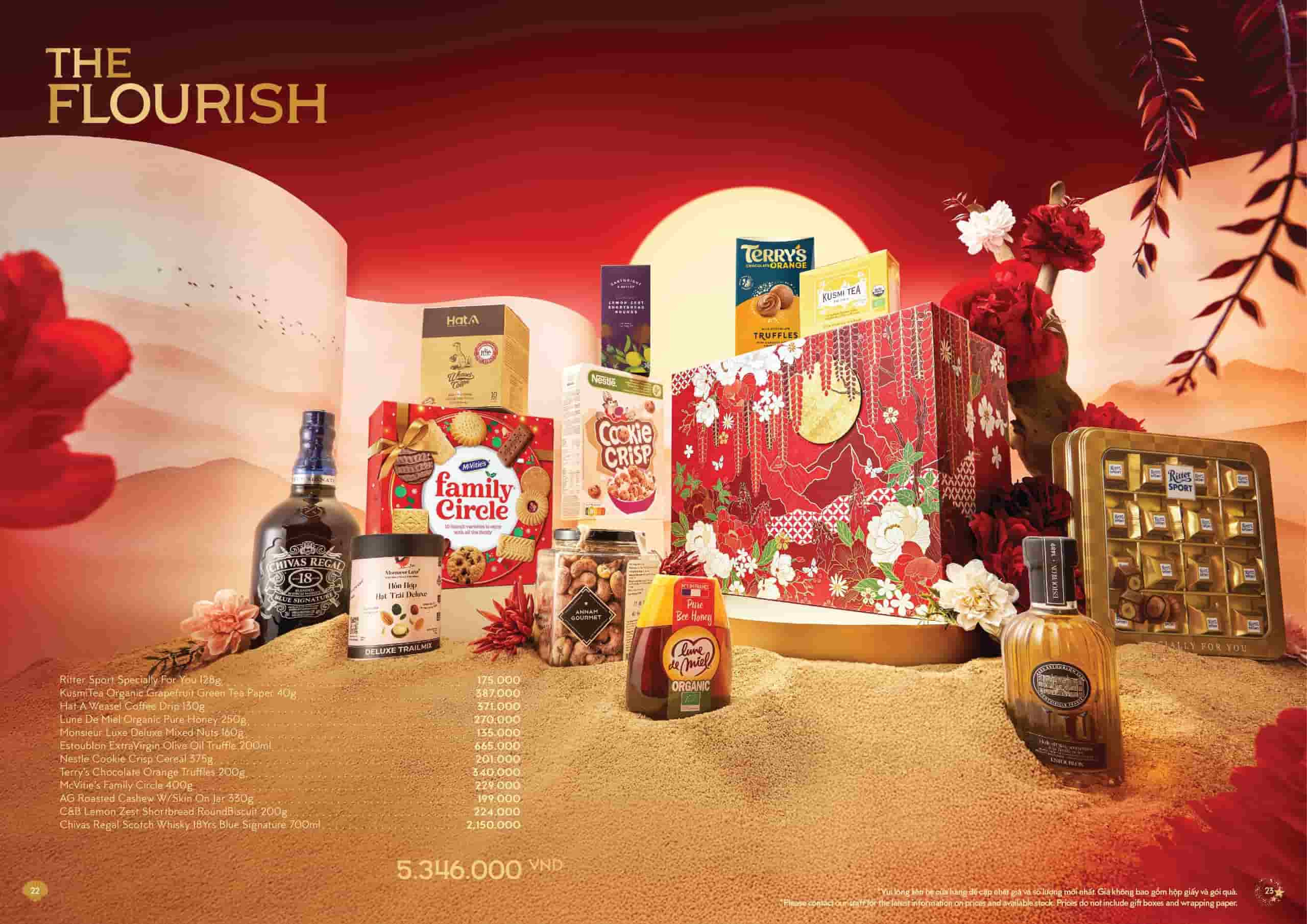 Tone đỏ là một trong những tone màu được ưa thích nhất để trang trí hộp quà Tết