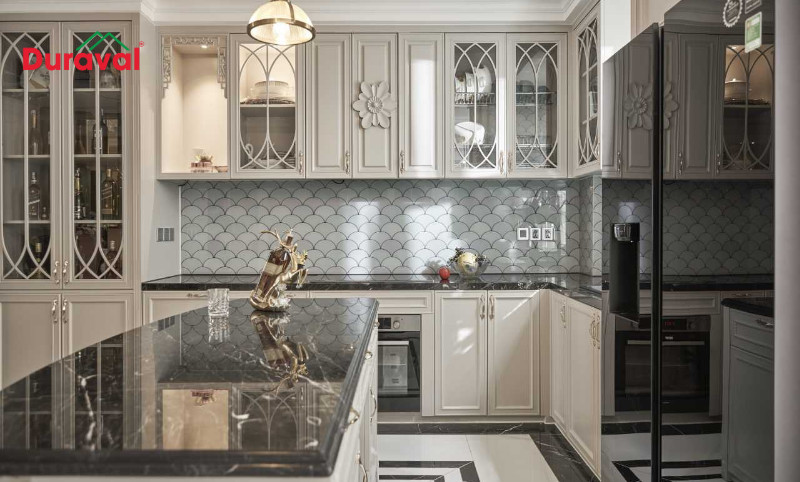 Thiết kế đặt bàn thờ ông Táo trên tủ bếp