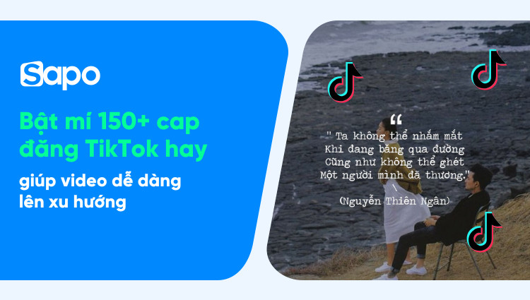 Cô gái đang xem TikTok với caption độc đáo, thu hút