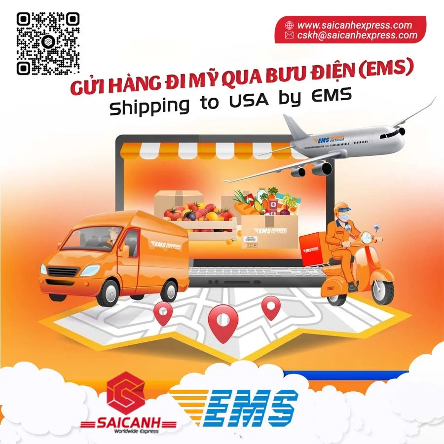 Chuyển phát nhanh đi Mỹ bằng Bưu điện EMS