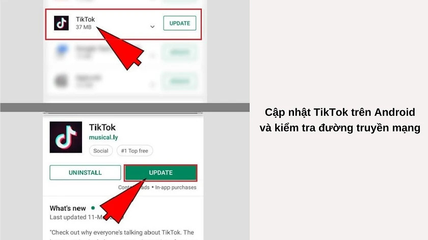 Những lỗi thường gặp trên TikTok hay vào TikTok bị văng ra trên điện thoại và máy tính