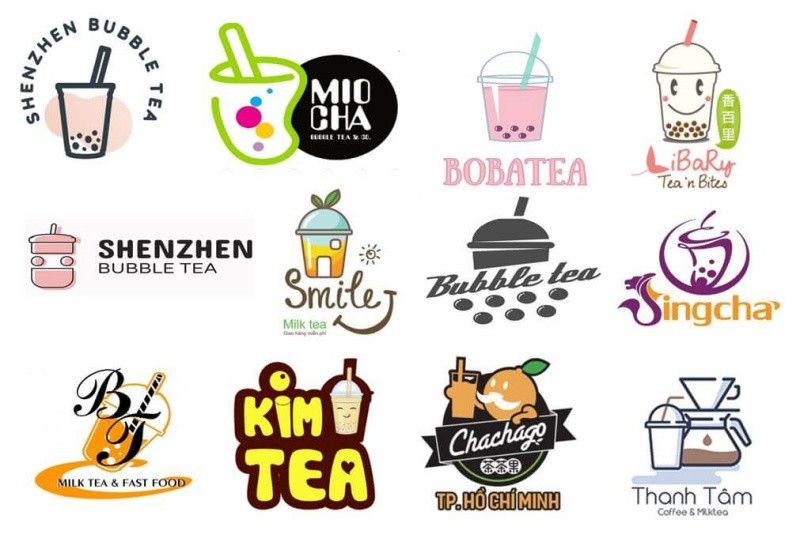 Mẫu logo trà sữa độc đáo mang đậm dấu ấn riêng của thương hiệu