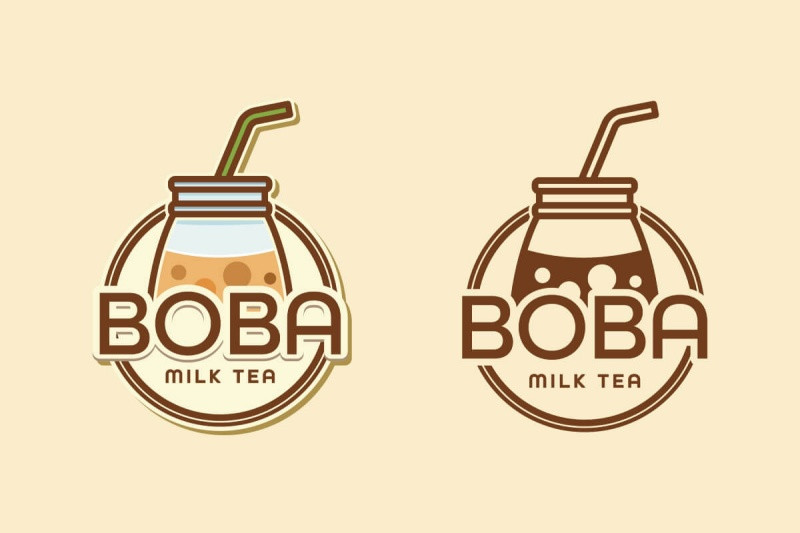Mẫu logo trà sữa thiết kế độc đáo, thu hút ánh nhìn khách hàng