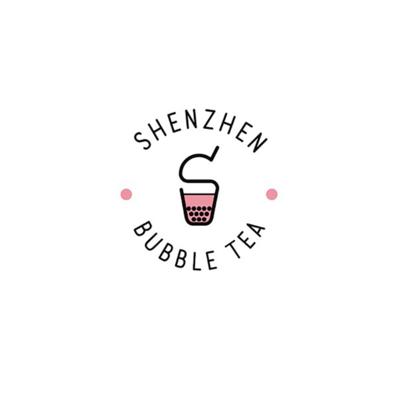 Mẫu logo trà sữa tối giản nhưng vẫn toát lên vẻ sang trọng