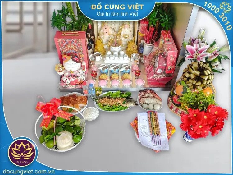Các lễ vật cần có trong mâm cúng Thần Tài