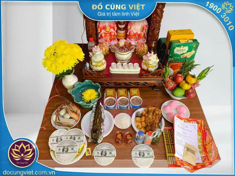 Tổng quan mâm cúng Thần Tài – Thổ Địa với các lễ vật