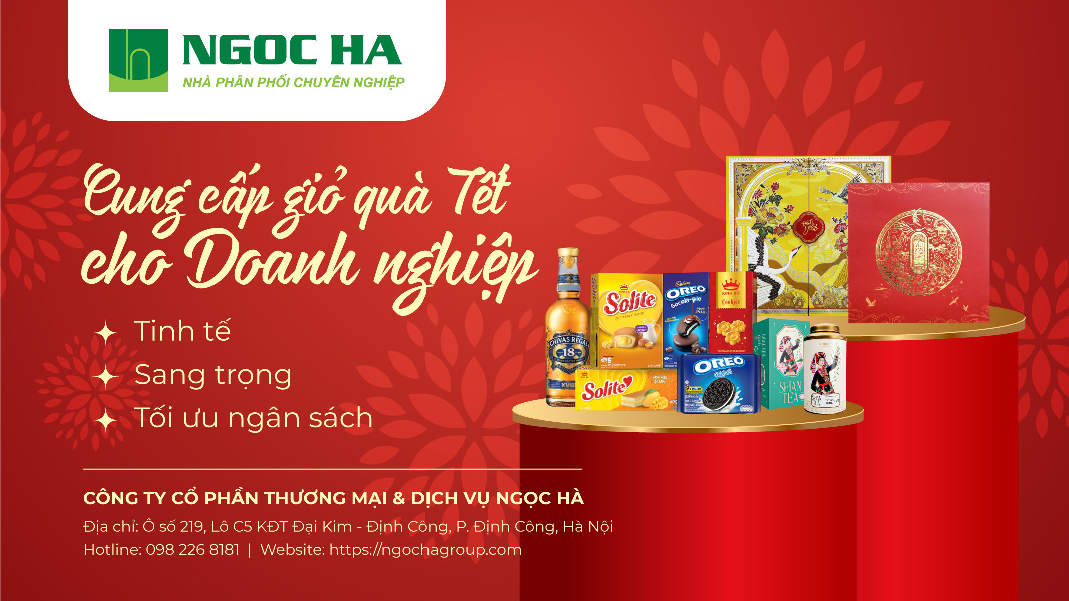 Giải Pháp Quà Tặng Tết Doanh Nghiệp Trọn Gói Năm Mới Bính Ngọ Ngọc Hà Group