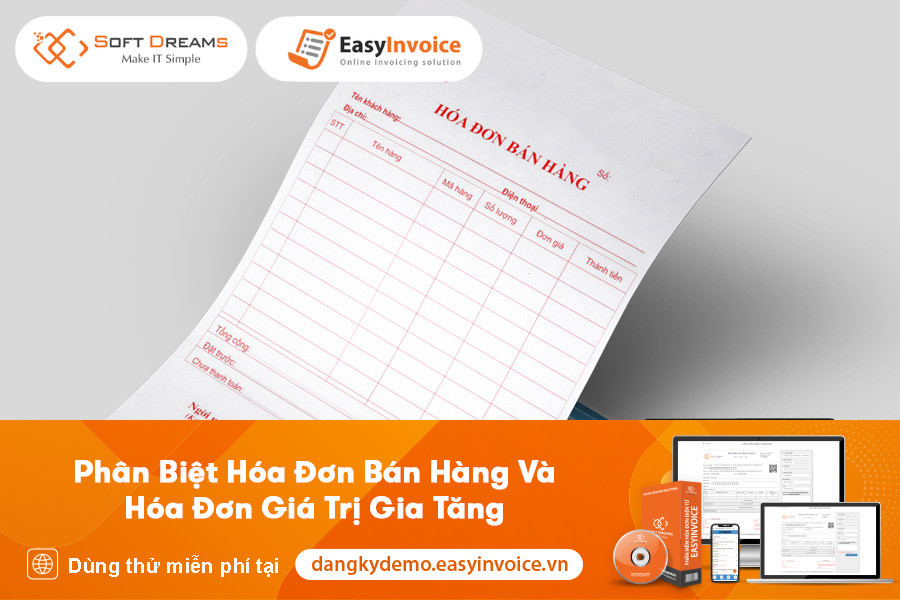 Giao dịch viên đang xem xét hóa đơn, thể hiện sự phân biệt giữa các loại hóa đơn