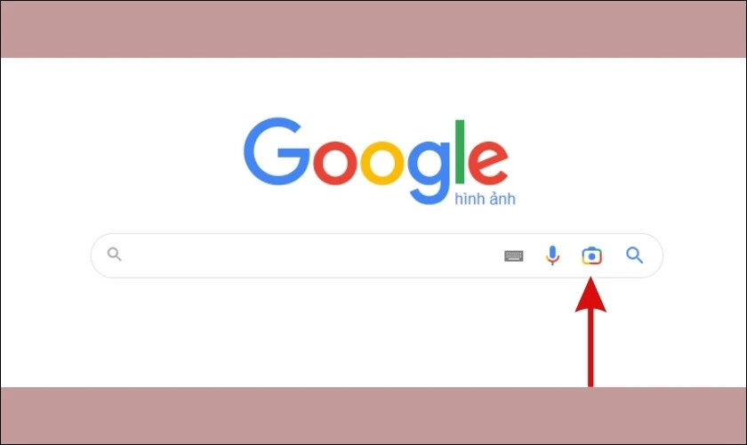 Biểu tượng camera để tìm kiếm bằng hình ảnh trên Google