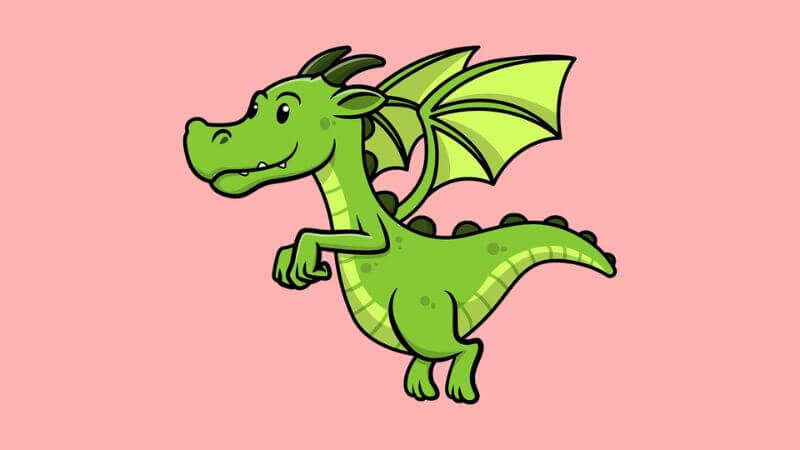 Rồng cute, đáng yêu với đôi mắt to tròn