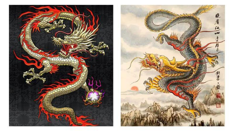 Rồng vàng cuộn mình, biểu tượng đẹp trong phong thủy