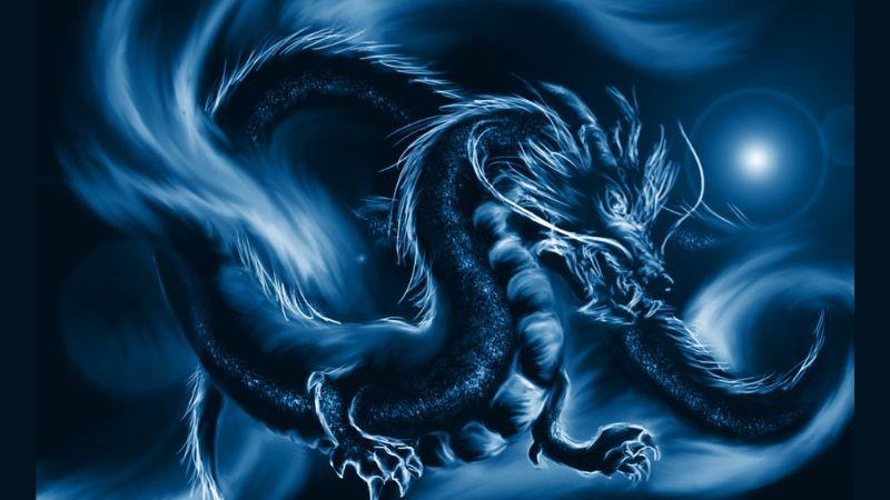 Rồng vàng uốn lượn, biểu tượng của sự thịnh vượng trong phong thủy