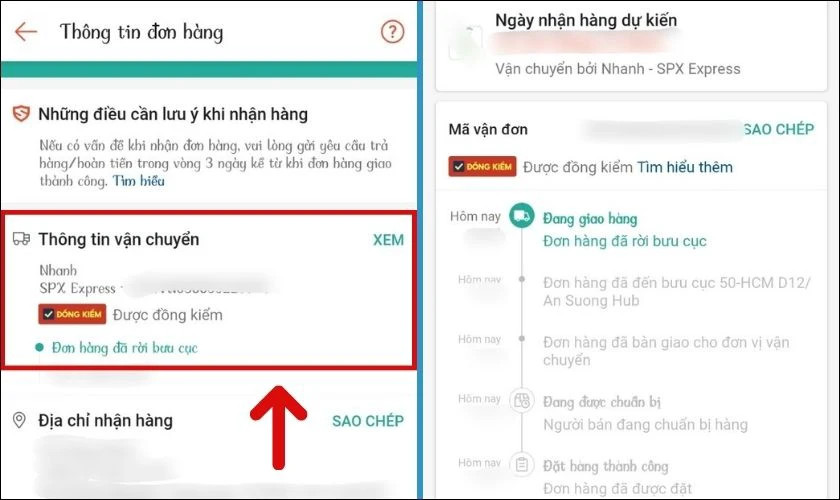 Hướng dẫn kiểm tra tình trạng đơn hàng trên ứng dụng Shopee mà không cần liên hệ shipper