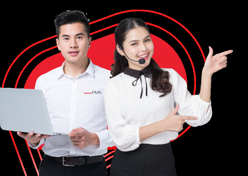Đội ngũ nhân sự Viettel PMS luôn sẵn sàng hỗ trợ khách hàng
