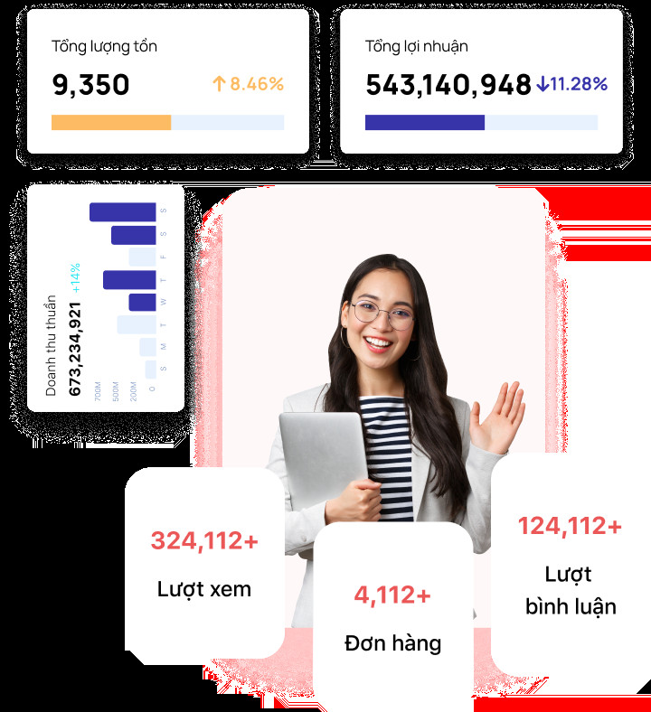 Một đội ngũ chuyên gia đang phân tích dữ liệu và chiến lược livestream