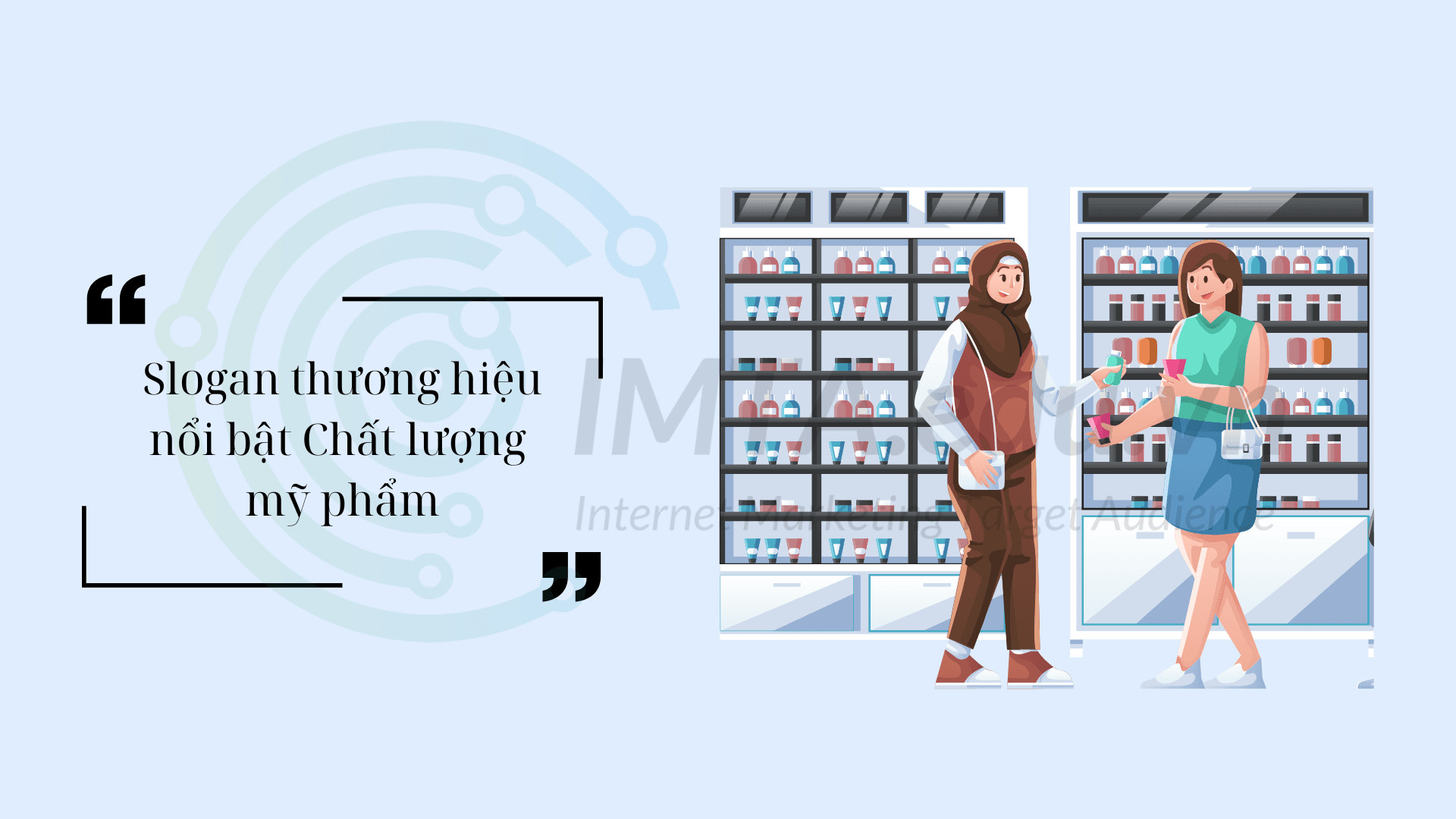 Slogan nổi bật cho các thương hiệu mỹ phẩm, nhấn mạnh vào chất lượng