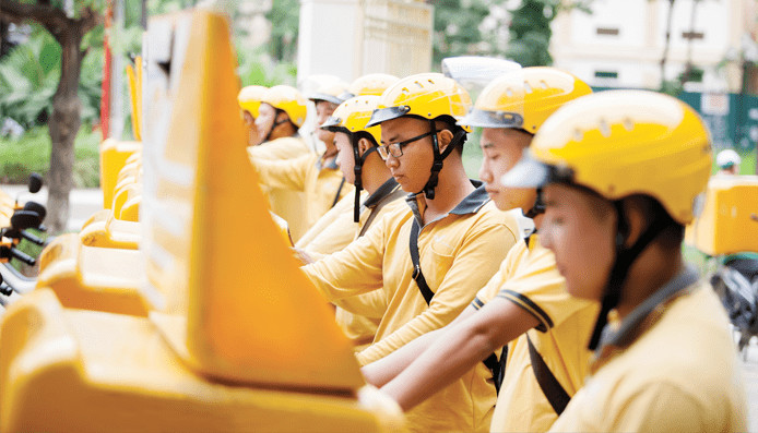 Biểu tượng logo VNPost và thông tin giới thiệu chung về Tổng công ty Bưu điện Việt Nam