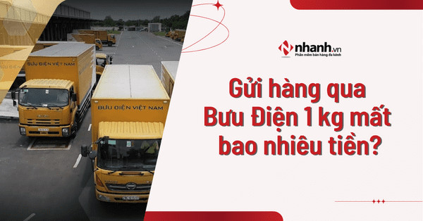 Hình ảnh một gói hàng được đóng gói kỹ lưỡng và dán tem VNPost, sẵn sàng cho việc gửi đi