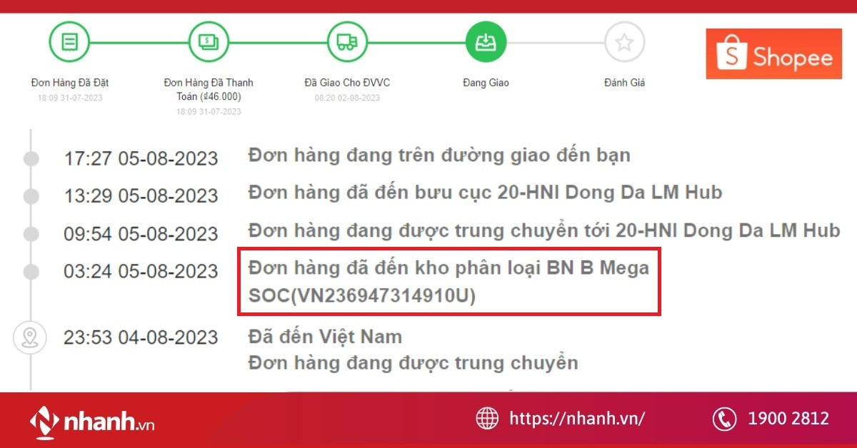 Bản đồ chỉ dẫn và thông tin chung về kho BN A/B Mega SOC của Shopee Express