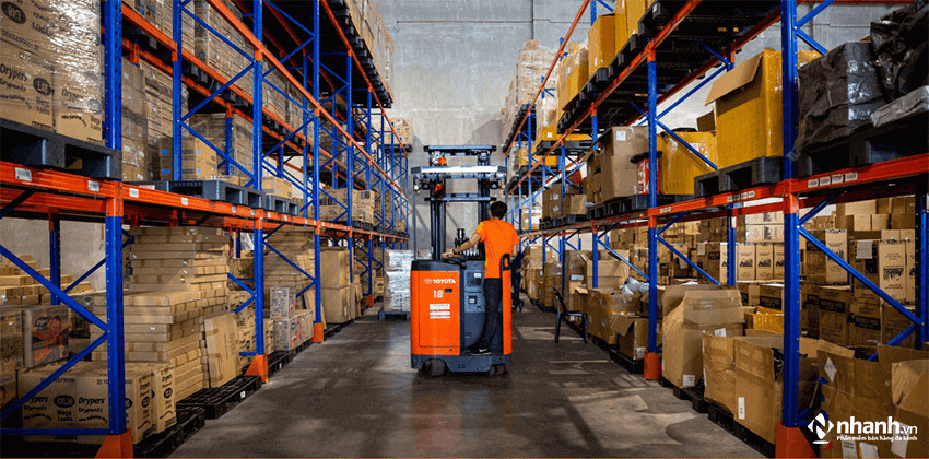 Biểu đồ minh họa thời gian giao hàng dự kiến cho từng khu vực sau khi đơn hàng đến kho BN Mega SOC