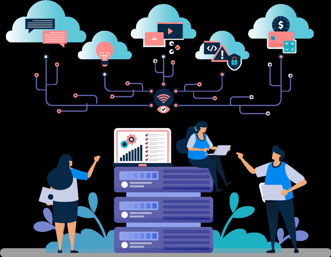 Sơ đồ tóm tắt các lợi ích chính khi sử dụng dịch vụ lưu trữ online