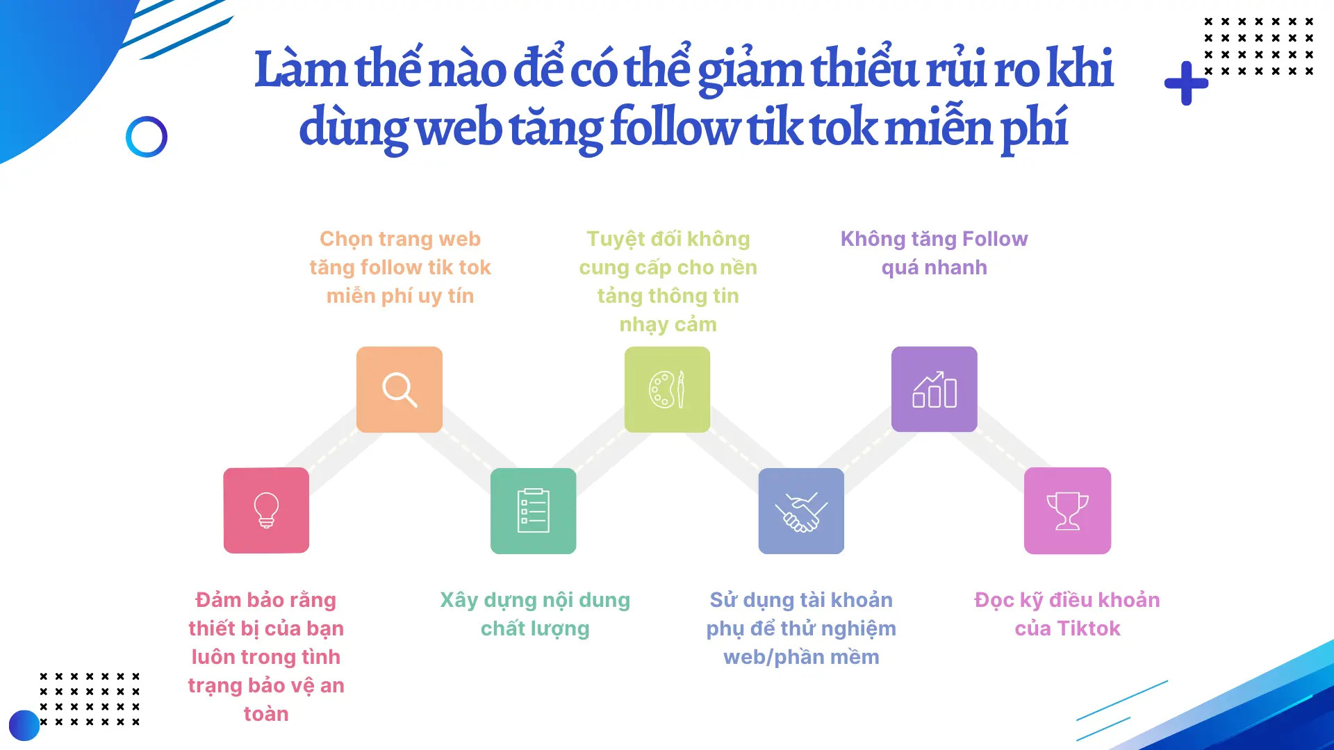 Cách giảm thiểu rủi ro khi sử dụng web tăng follow TikTok miễn phí
