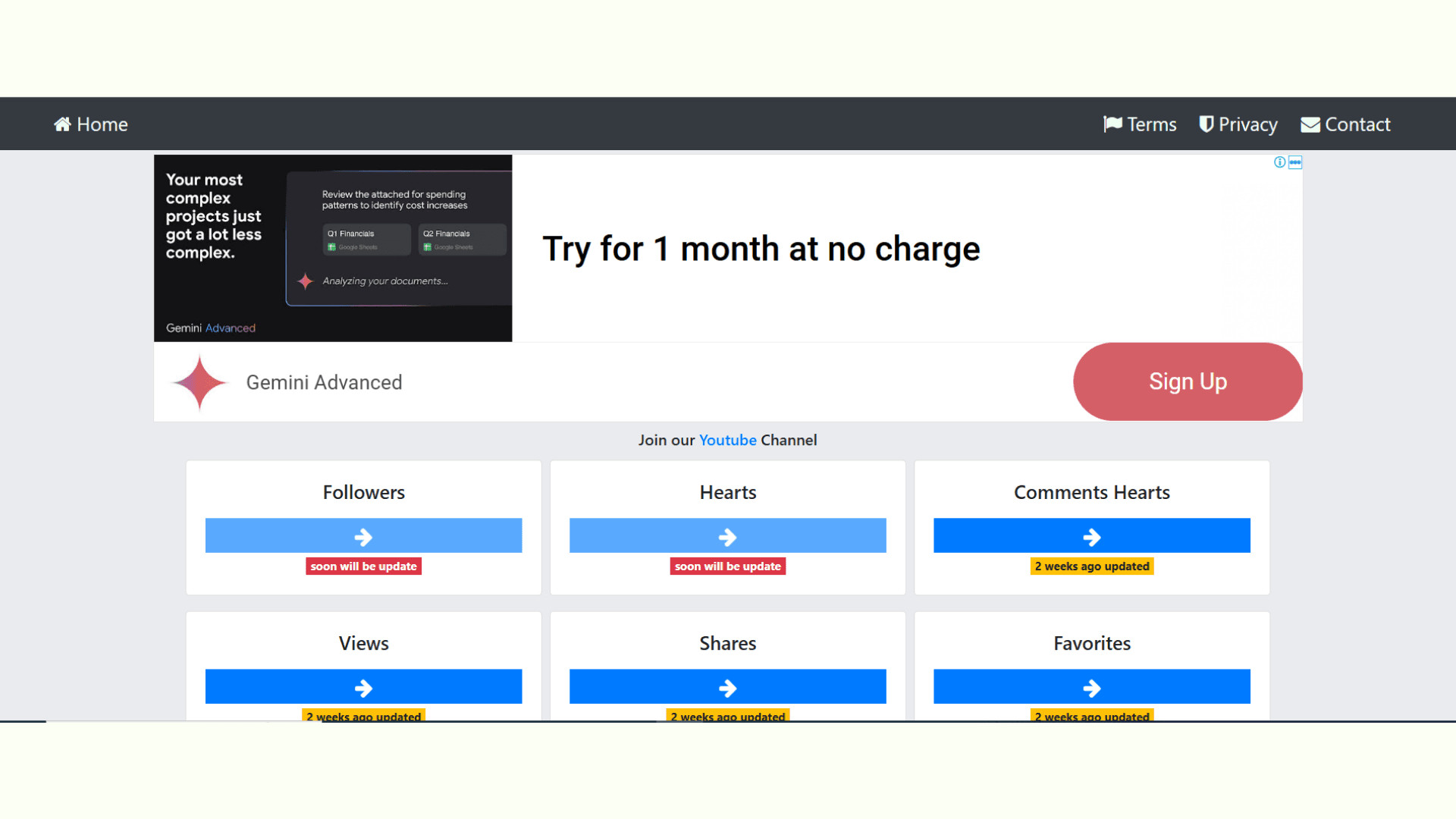 Trang web Zefoy không yêu cầu đăng nhập để tăng follow TikTok