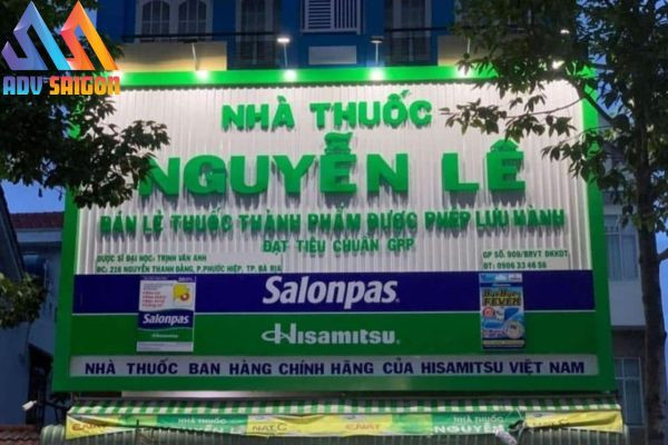 Thiết kế bảng hiệu nhà thuốc chuẩn GPP, nổi bật