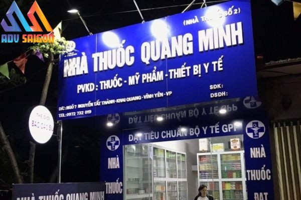 Mẫu bảng hiệu quầy thuốc tây đẹp, chuẩn GPP