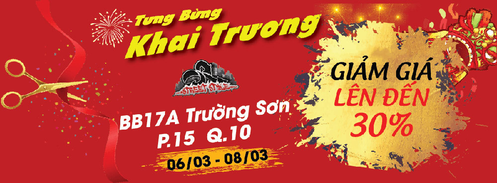 Băng rôn khai trương quán ăn với thiết kế hấp dẫn thu hút khách hàng