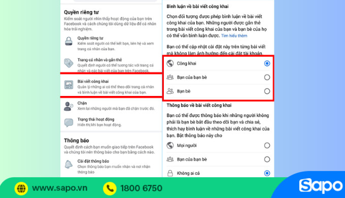 Thiết lập chế độ bình luận mong muốn (công khai, bạn của bạn bè, bạn bè) cho bài viết Facebook cá nhân