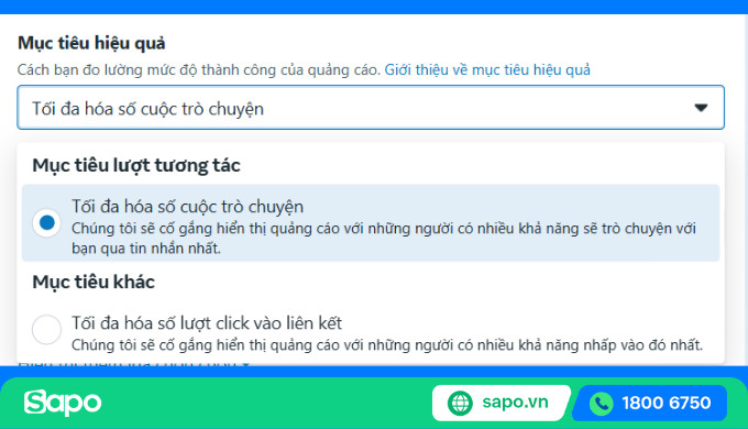 Lựa chọn mục tiêu tối ưu cho cuộc trò chuyện tin nhắn
